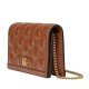 GG Matelasse chain wallet brown