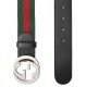 Webbing G belt with buckle Red green