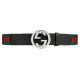 Webbing G belt with buckle Red green