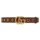 GG Marmont eyelet belt brown