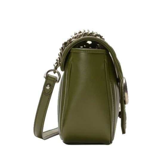 GG Marmont small shoulder bag green