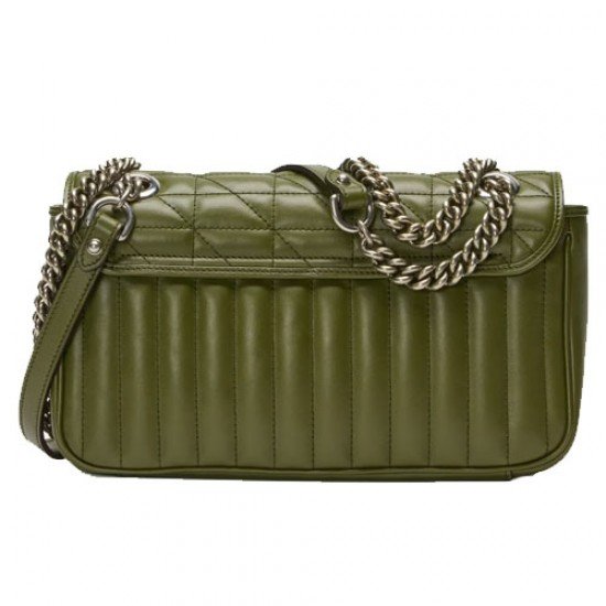 GG Marmont small shoulder bag green