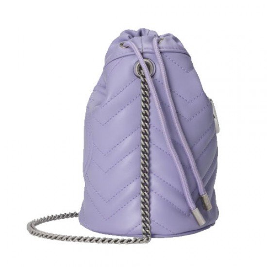 GG Marmont mini bucket bag purple