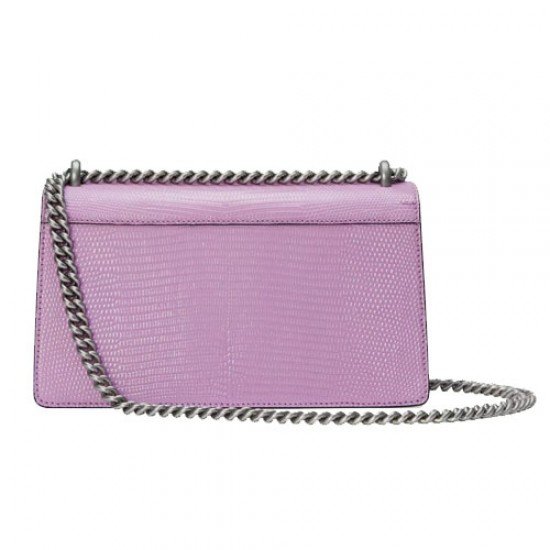 Dionysus lizard small shoulder bag purple