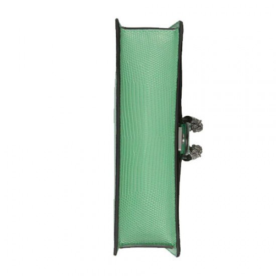 Dionysus lizard small shoulder bag green