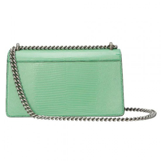 Dionysus lizard small shoulder bag green