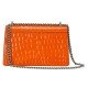 Dionysus crocodile small shoulder orange