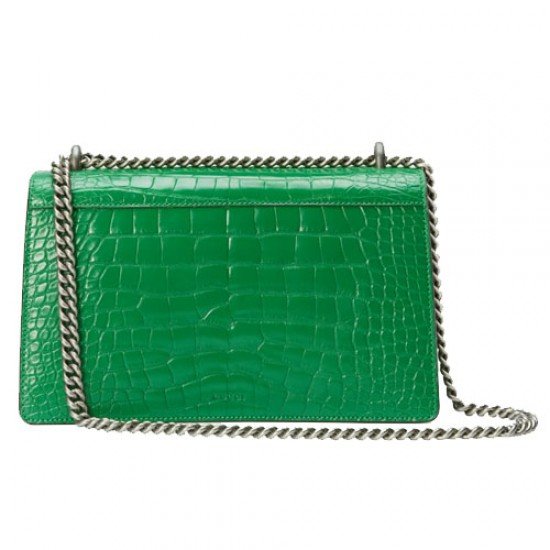 Dionysus crocodile small shoulder green