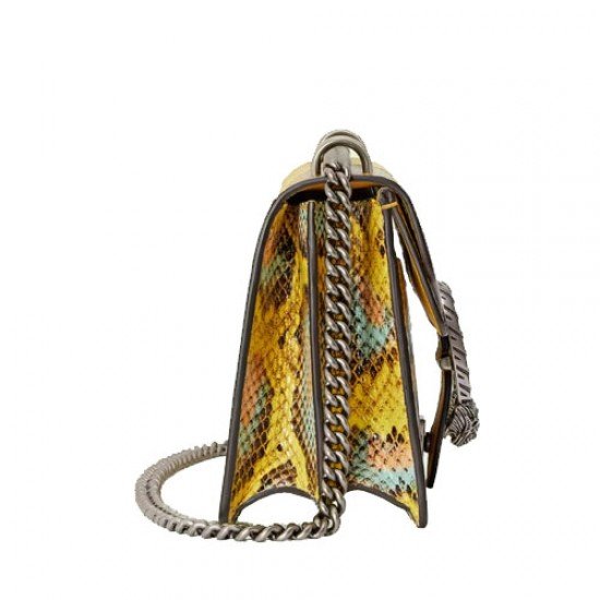 Dionysus python small shoulder bag yellow