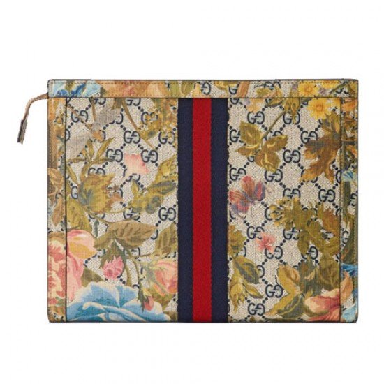 Ophidia GG Flora pouch