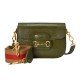 Gucci Horsebit 1955 GG mini lizard green