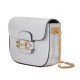 Gucci Horsebit 1955 lizard mini bag silver