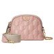 GG Matelasse leather small bag pink