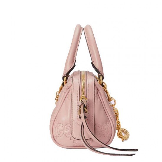 GG Matelasse leather mini bag pink