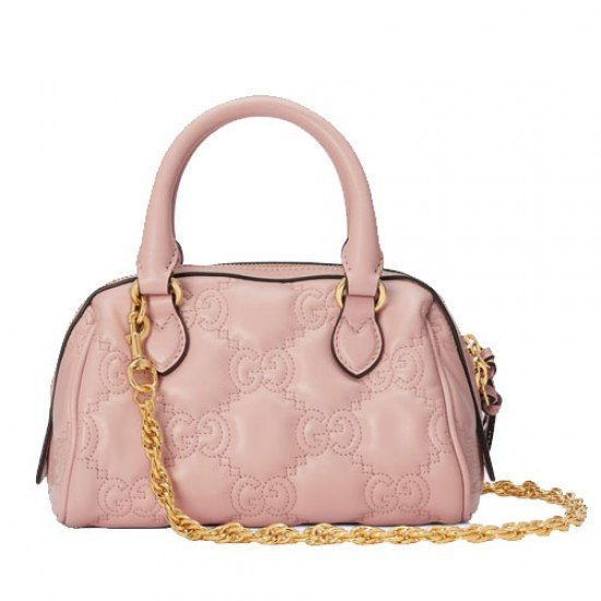 GG Matelasse leather mini bag pink