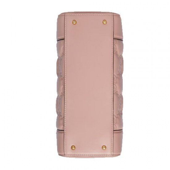 GG matelasse mini top handle bag pink