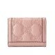 GG Matelasse card case wallet pink