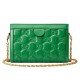 GG Matelasse leather small bag green