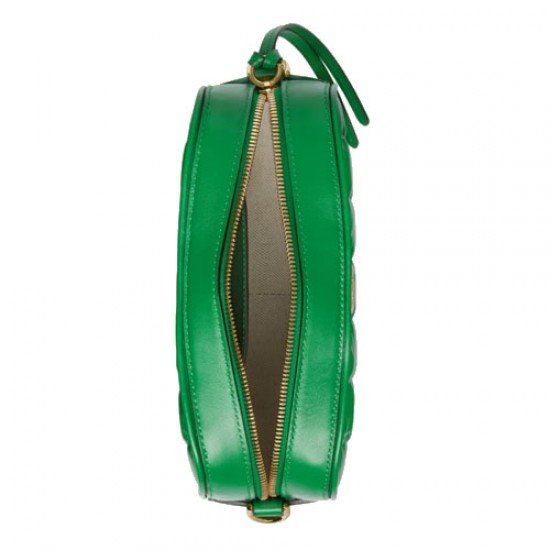 GG Matelasse leather small bag green