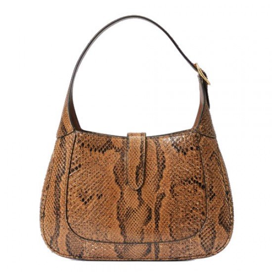 Jackie 1961 small python bag brown