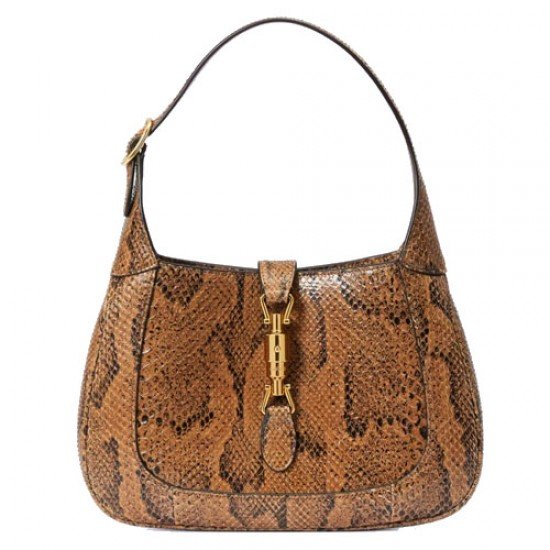 Jackie 1961 small python bag brown