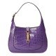 Jackie 1961 small crocodile bag Purple