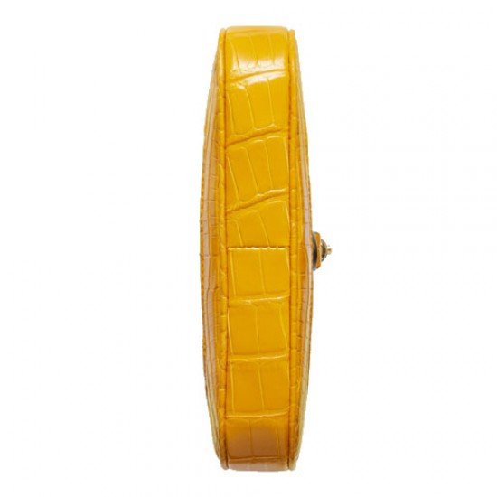 Jackie 1961 mini crocodile bag Yellow