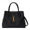 Jackie 1961 small natural grain tote black