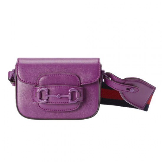 Gucci 1955 Horsebit mini bag purple