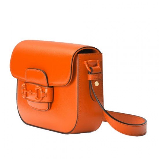 Gucci Horsebit 1955 small shoulder orange