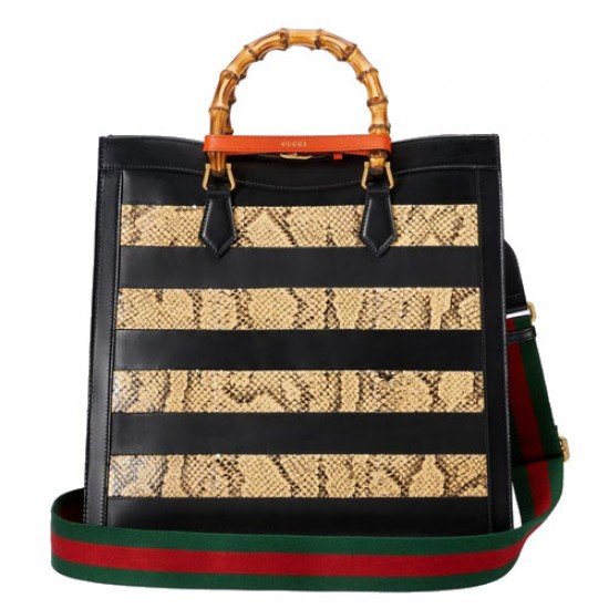 Gucci Diana large python tote