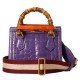 Gucci Diana mini crocodile bag Purple