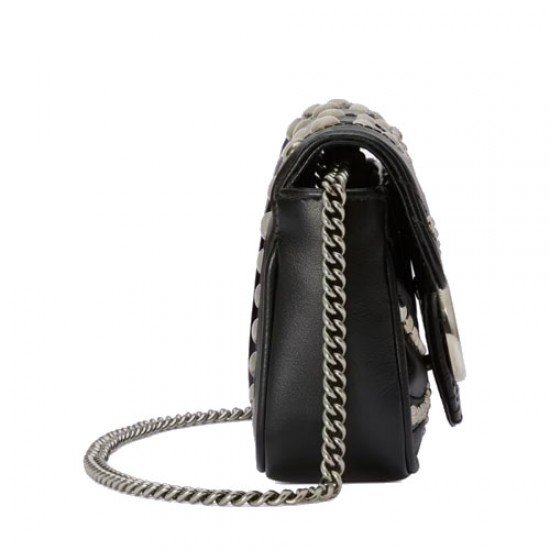 GG Marmont super mini bag black rivet