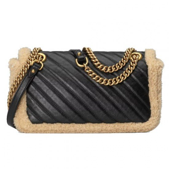 GG Marmont small shoulder bag black