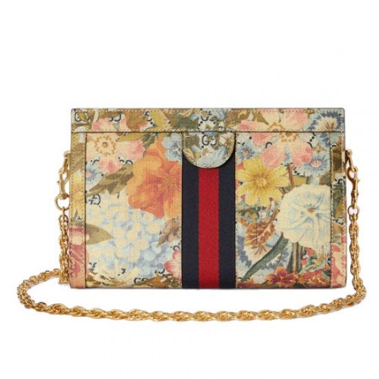 Ophidia Flora mini bag Multicolor GG