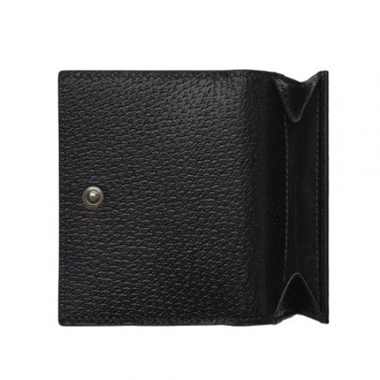 GG Marmont tri-fold wallet black