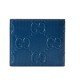 GG embossed wallet blue