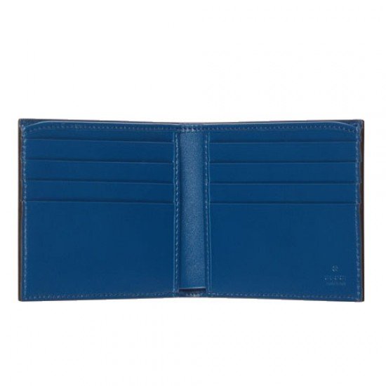 GG embossed wallet blue