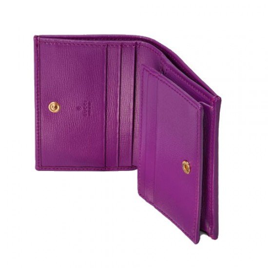 Gucci Horsebit 1955 card case wallet Purple