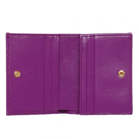 Gucci Horsebit 1955 card case wallet Purple