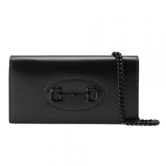 Horsebit 1955 wallet with chain black