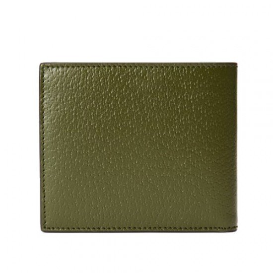 GG Marmont leather bi-fold wallet green