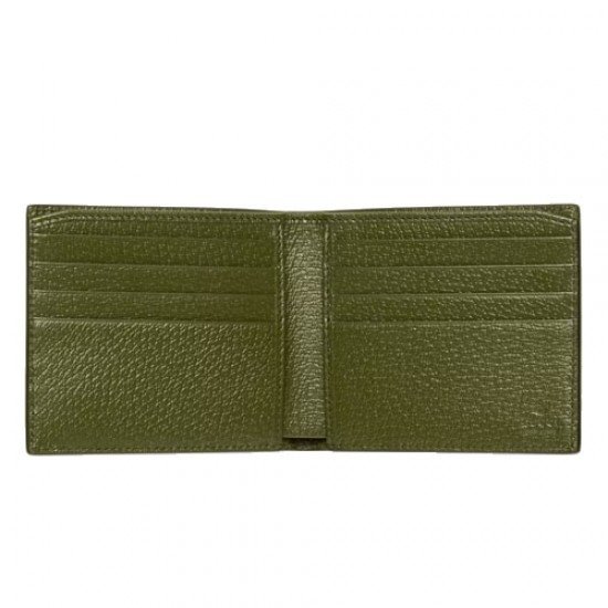 GG Marmont leather bi-fold wallet green