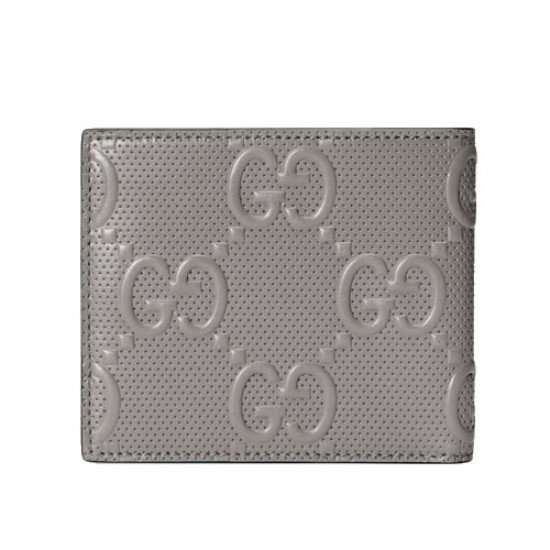 GG embossed wallet grey