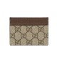 Ophidia GG card case Beige ebony GG