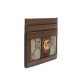 Ophidia GG card case Beige ebony GG