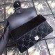 Black Dionysus GG Velvet Small Shoulder Bag