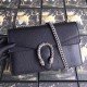 Black Dionysus Small Leather Shoulder Bag