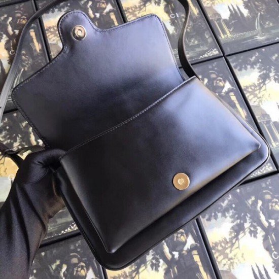 Black Small Arli Leather Shoulder Bag