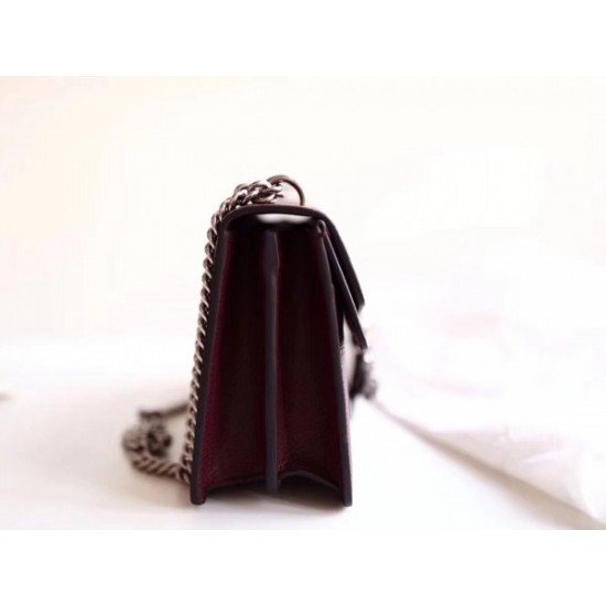 Bordeaux Dionysus Small Leather Shoulder Bag